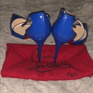 Cross Blake 100mm/4inches Blue Patent